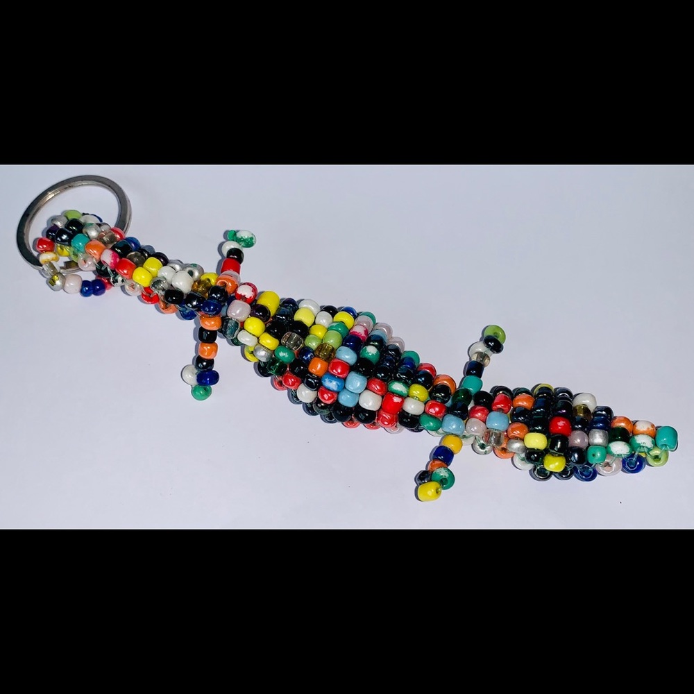 🐊 🔑 Beaded Alligator Keyring 🔑 🐊